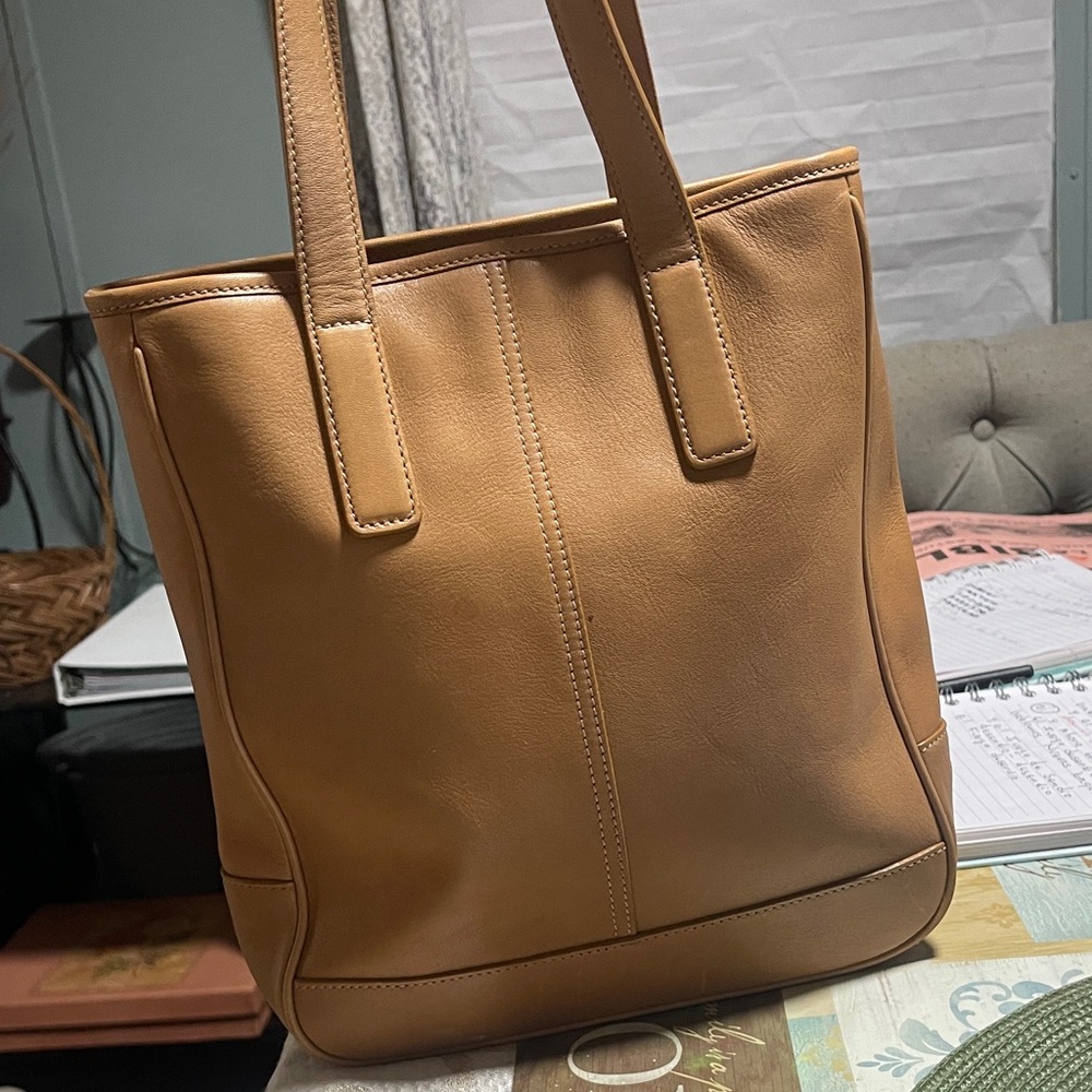 Coach Caramel Leather Tote
